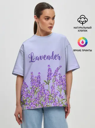 Женская футболка оверсайз / Lavander