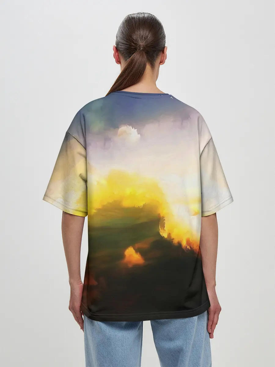 Женская футболка оверсайз / Как приручить дракона