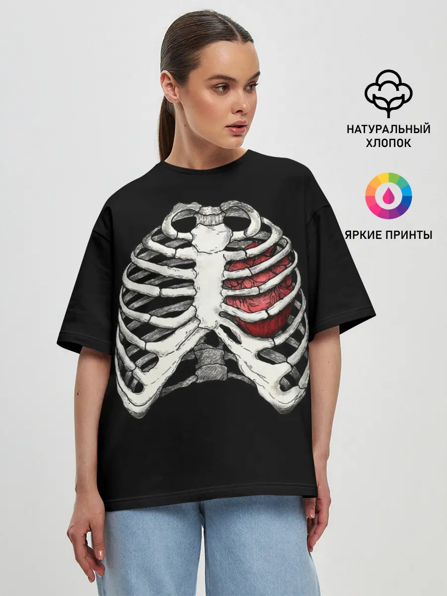 Женская футболка оверсайз / X-Ray