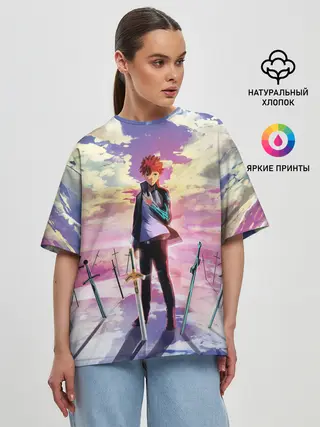 Женская футболка оверсайз / Emiya Shirou