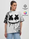 Женская футболка оверсайз / Marshmello