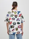 Женская футболка оверсайз / NHL PATTERN