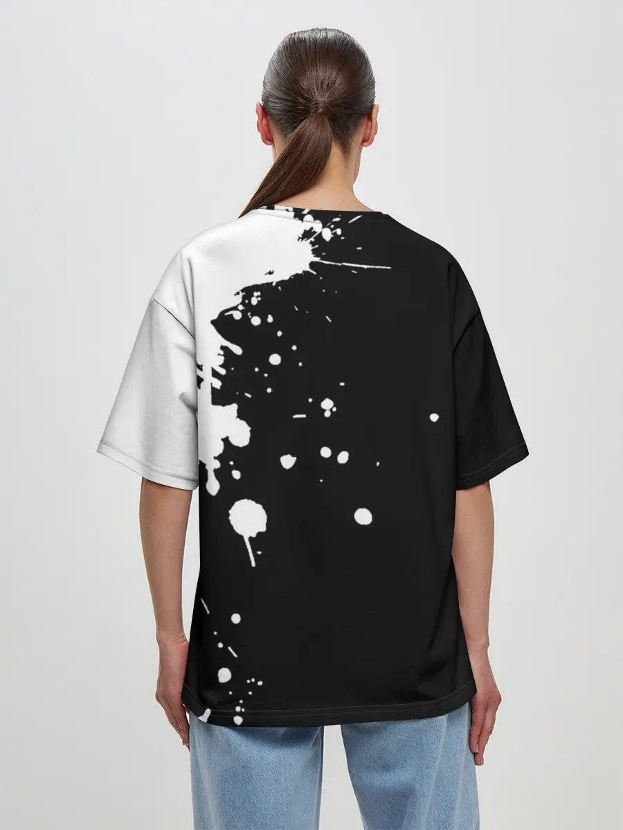 Женская футболка оверсайз / AC/DC Back in Black