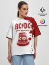 Женская футболка оверсайз / AC/DC Back in Black