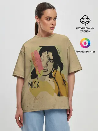 Женская футболка оверсайз / MICK JAGGER