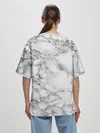 Женская футболка оверсайз / Мрамор