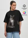 Женская футболка оверсайз / Котики