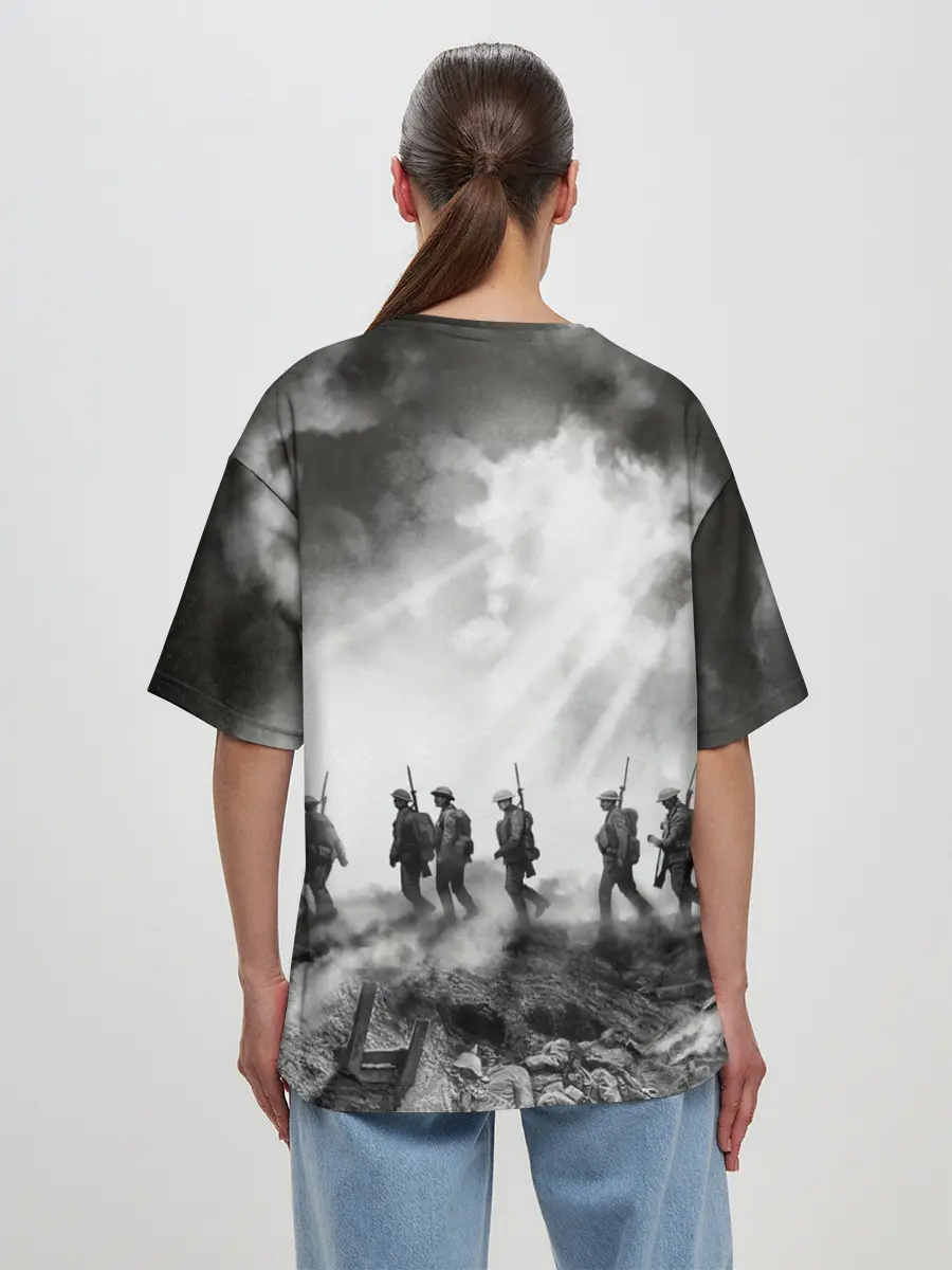 Женская футболка оверсайз / Sabaton