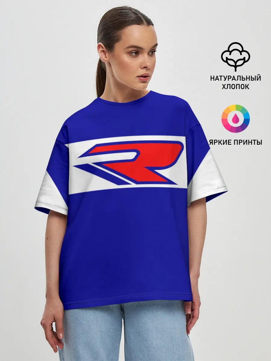 Женская футболка оверсайз / SUZUKI MOTO SPROT | СУЗУКИ МОТО СПОРТ