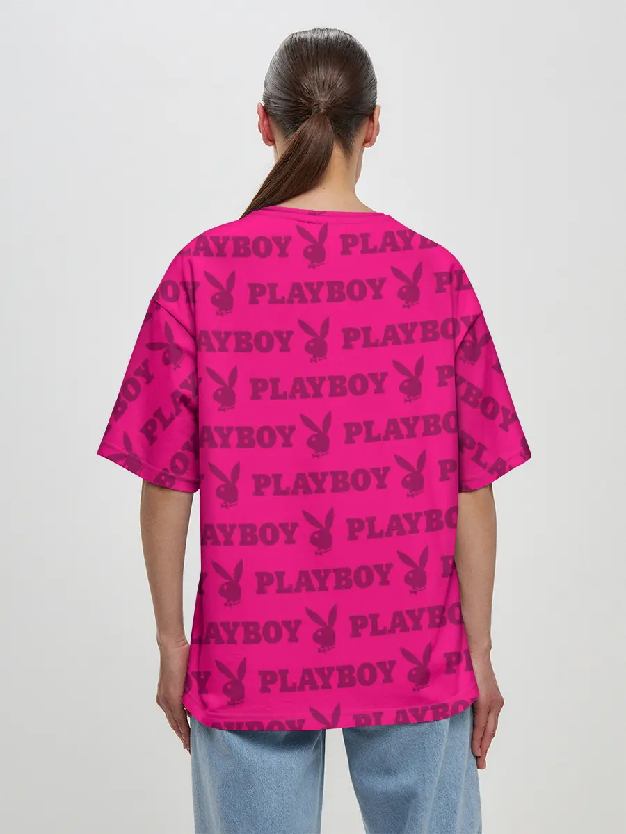 Женская футболка оверсайз / PLAYBOY | ПЛЕЙБОЙ