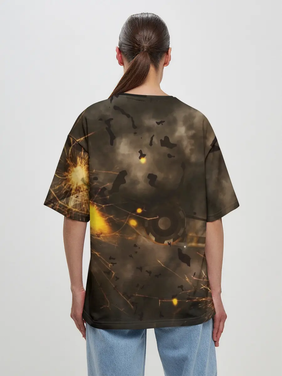 Женская футболка оверсайз / Sabaton