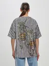 Женская футболка оверсайз / Цикады