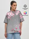 Женская футболка оверсайз / САКУРА | SAKURA