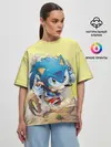 Женская футболка оверсайз / SONIC