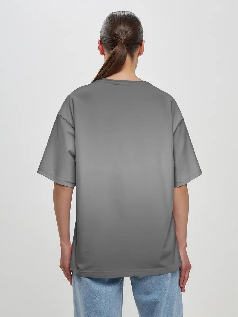 Женская футболка оверсайз / Котики в масках