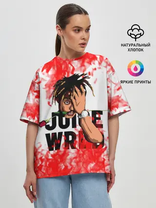 Женская футболка оверсайз / Juice WRLD.