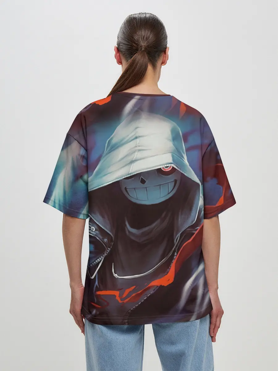 Женская футболка оверсайз / UNDERTALE | АНДЕРТЕЙЛ