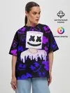 Женская футболка оверсайз / Marshmello