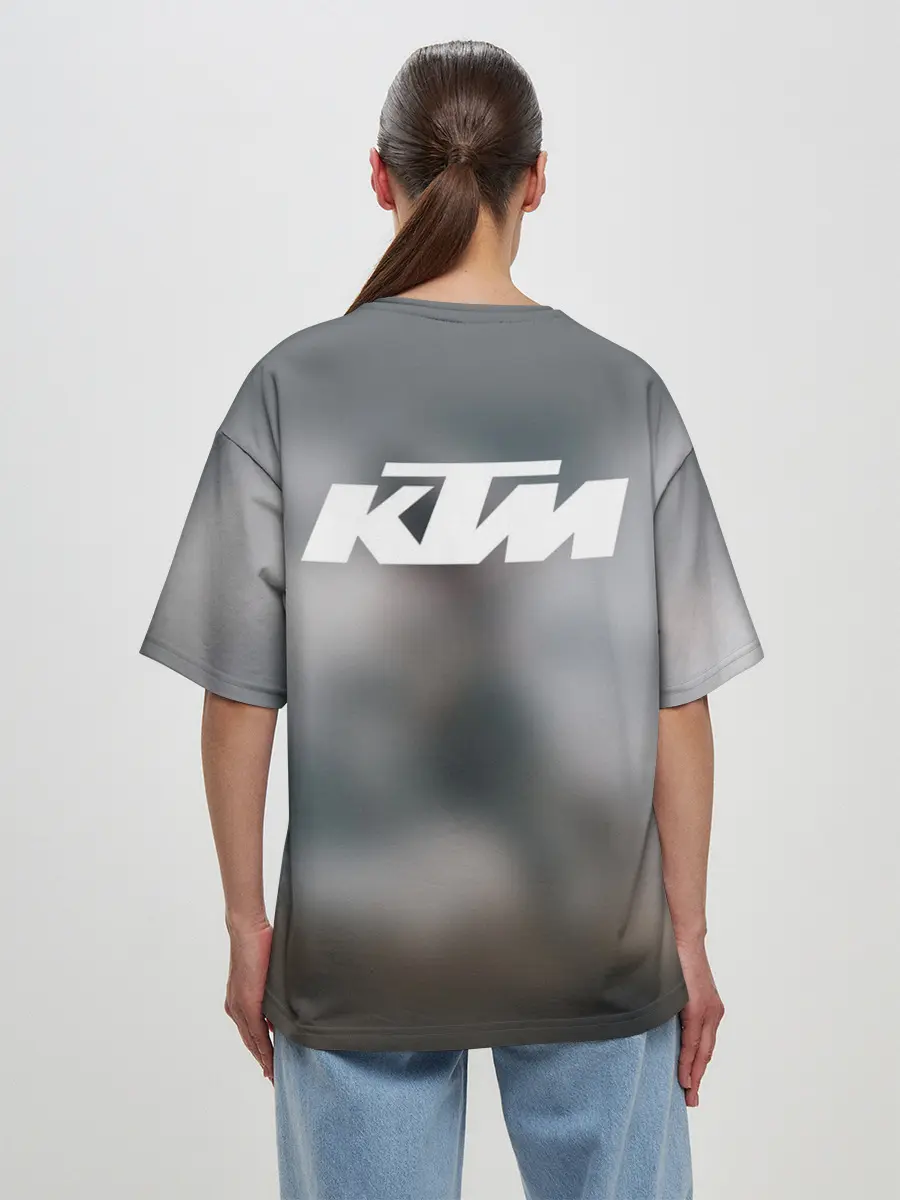 Женская футболка оверсайз / МОТОКРОСС КТМ | MOTOCROSS KTM