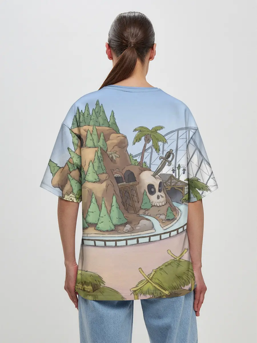 Женская футболка оверсайз / Вся правда о медведях. Селфи