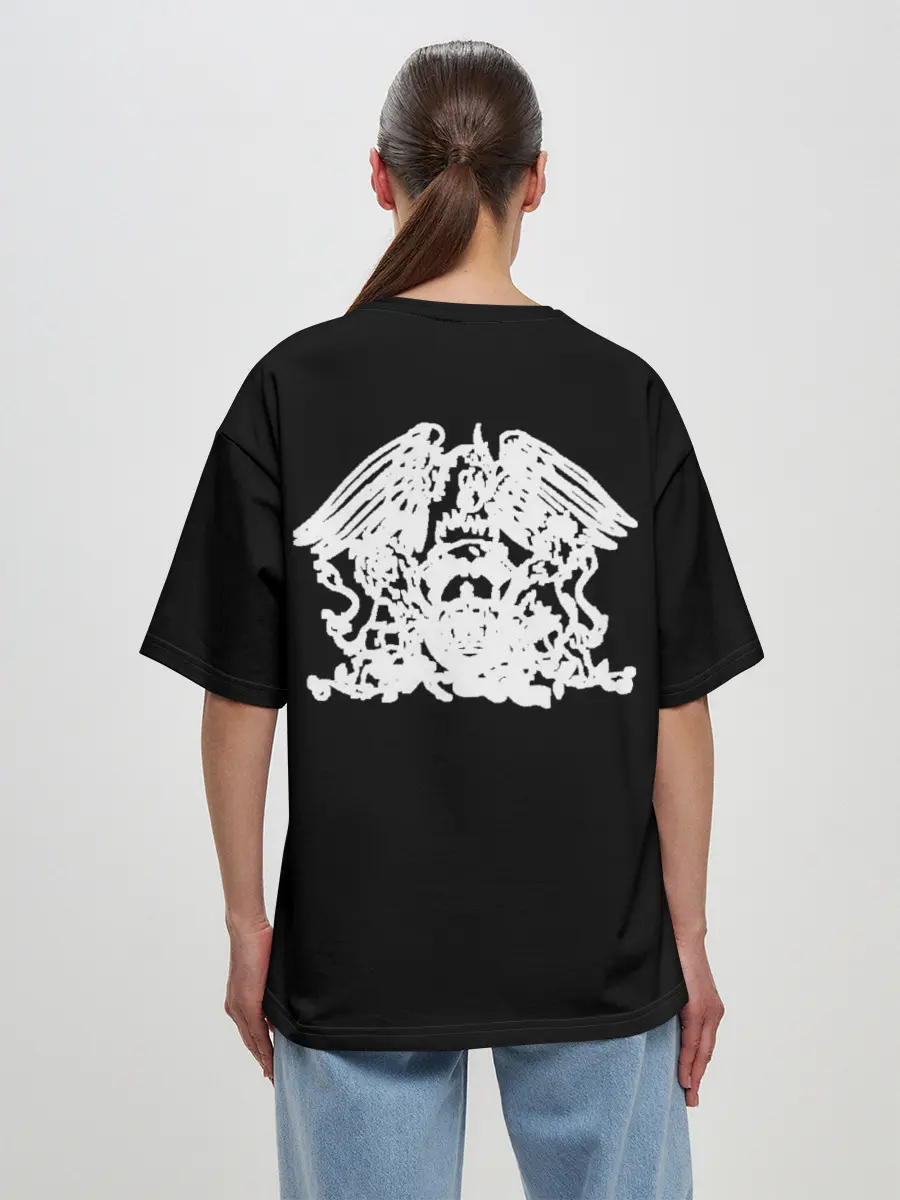 Женская футболка оверсайз / QUEEN