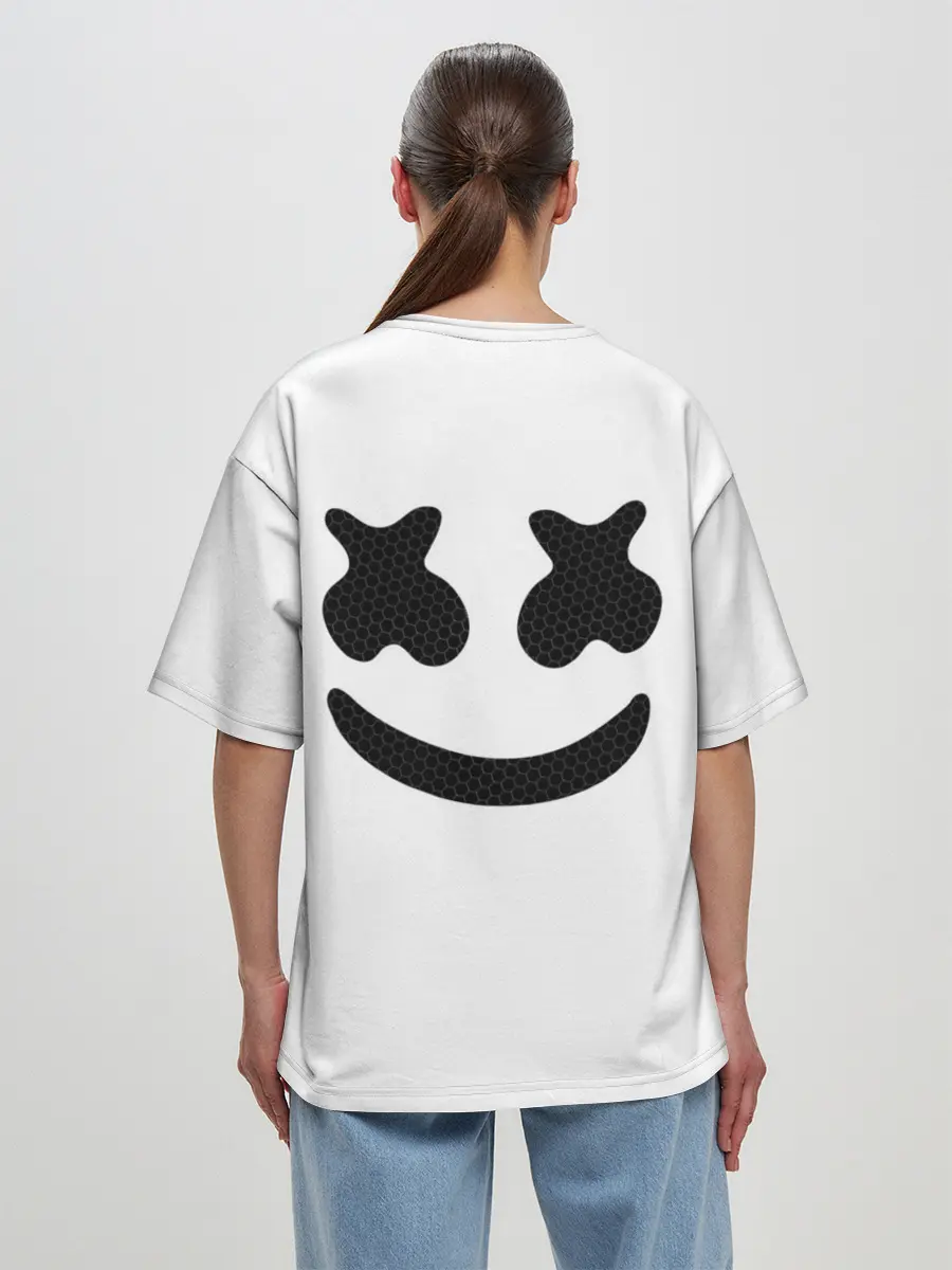 Женская футболка оверсайз / Marshmello