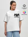 Женская футболка оверсайз / Marshmello