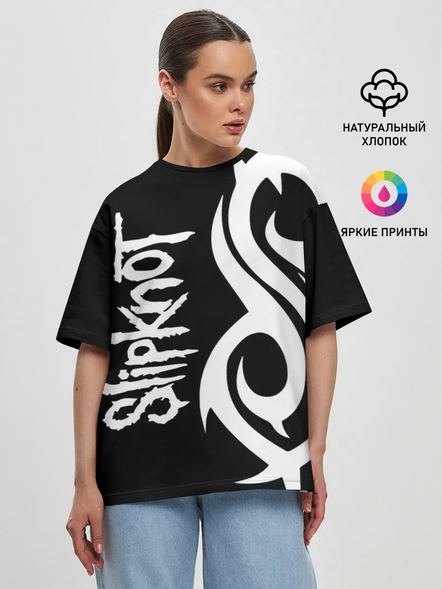 Женская футболка оверсайз / Slipknot