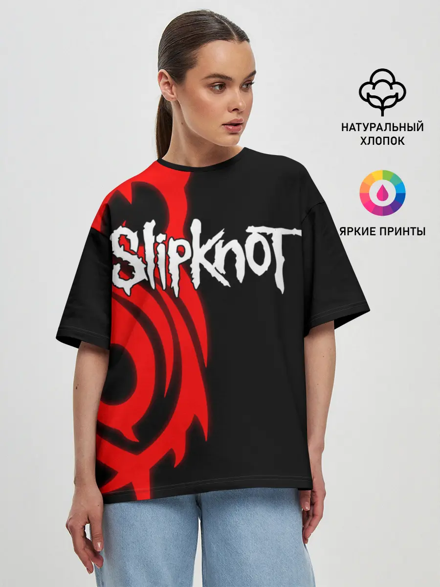 Женская футболка оверсайз / Slipknot