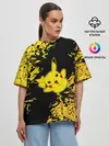 Женская футболка оверсайз / Пикачу