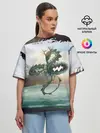 Женская футболка оверсайз / Дракон | Dragon
