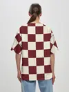 Женская футболка оверсайз / Шахматка