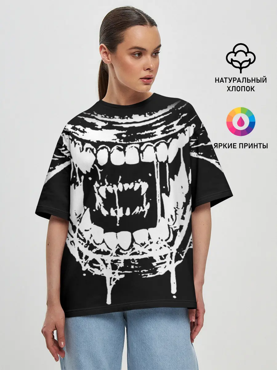 Женская футболка оверсайз / Чужой
