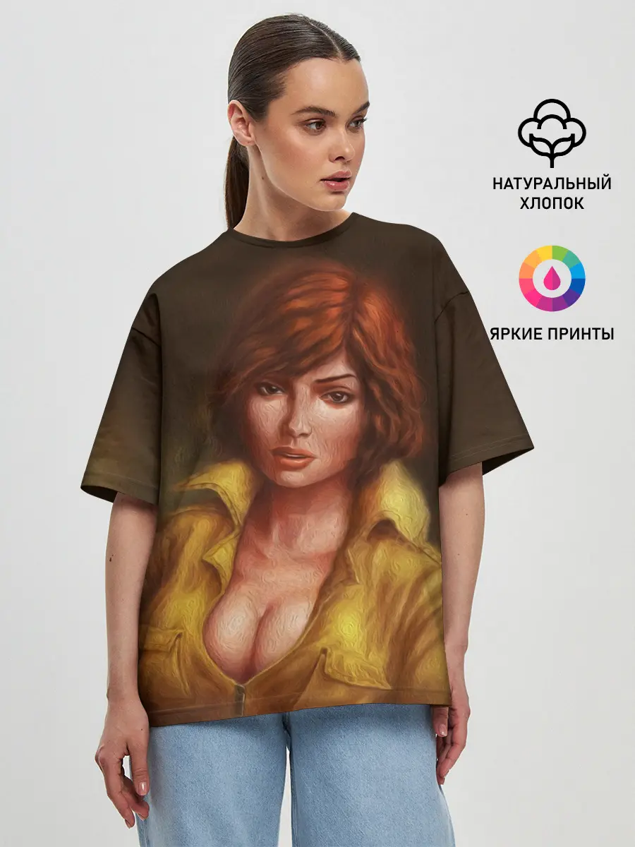 Женская футболка оверсайз / ЭЙПРИЛ