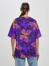 Женская футболка оверсайз / БАБОЧКИ ПАТТЕРН | BUTTERFLY PATTERN