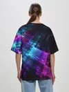 Женская футболка оверсайз / НЕОНОВАЯ АБСТРАКЦИЯ