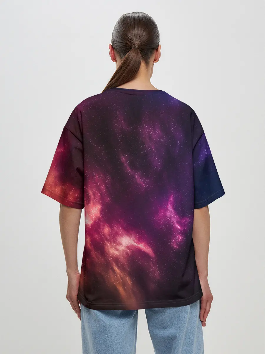 Женская футболка оверсайз / КОСМОС