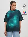 Женская футболка оверсайз / НЕОНОВЫЙ КОСМОС | NEON SPACE
