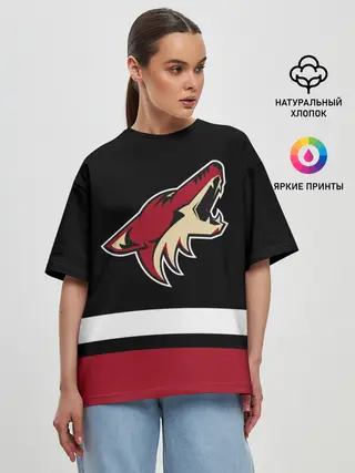 Женская футболка оверсайз / Аризона Койотис