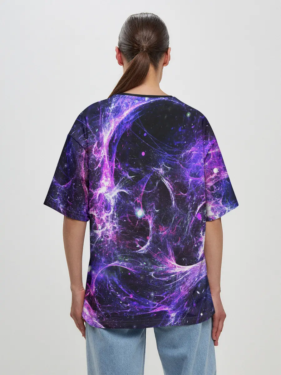 Женская футболка оверсайз / SPACE STARS | КОСМОС ЗВЁЗДЫ