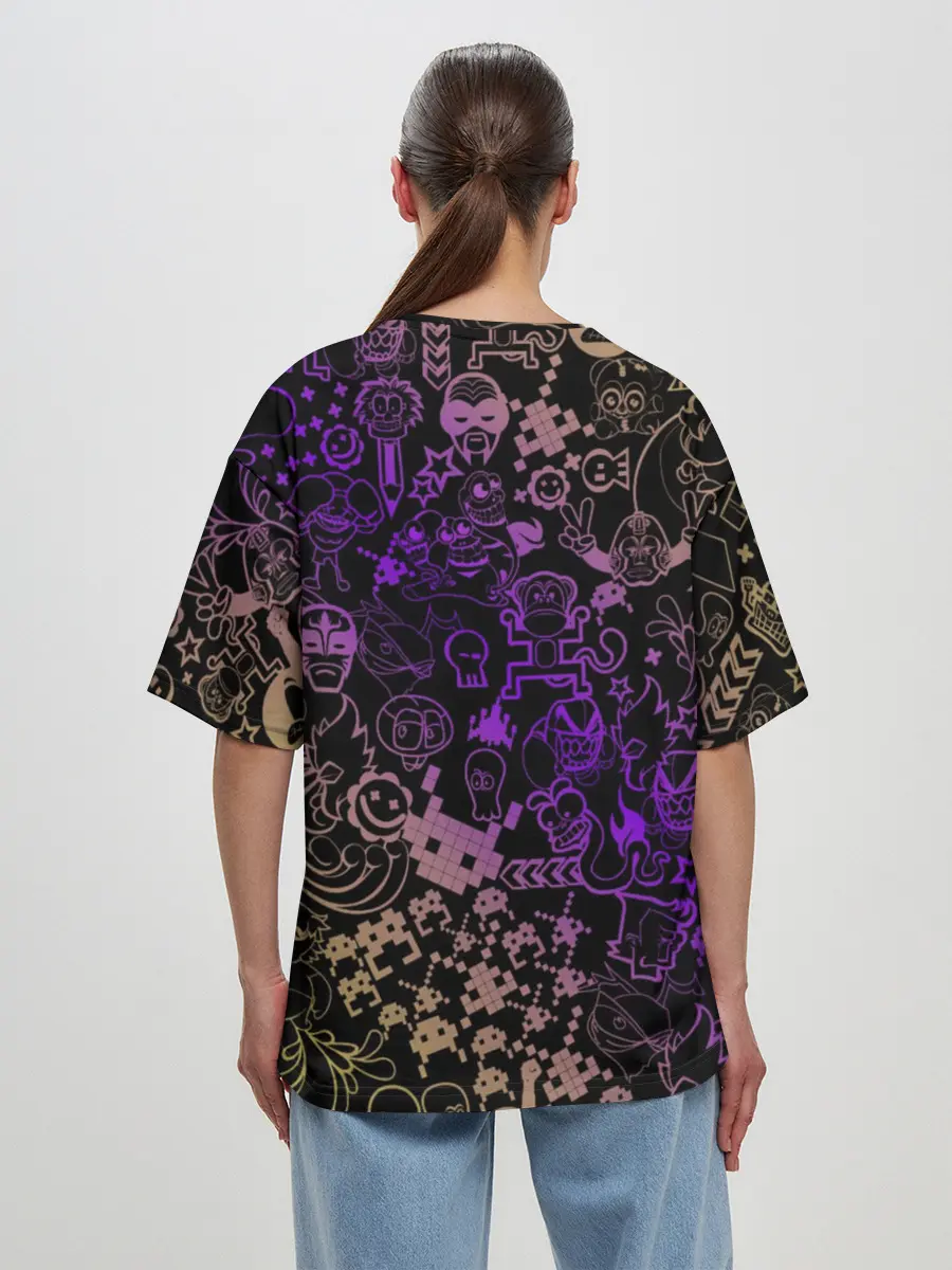 Женская футболка оверсайз / Игры