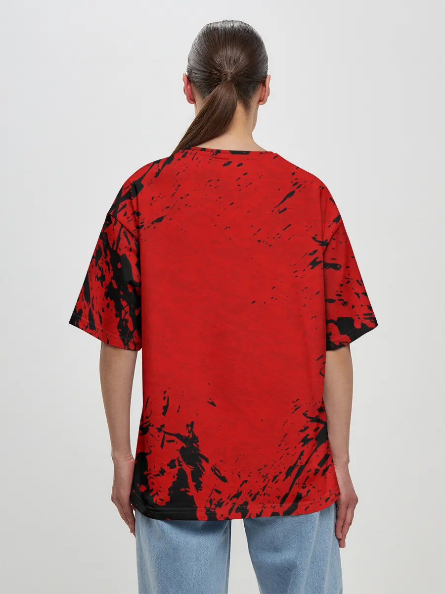 Женская футболка оверсайз / BLOODBORNE