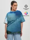 Женская футболка оверсайз / ОЗЕРО
