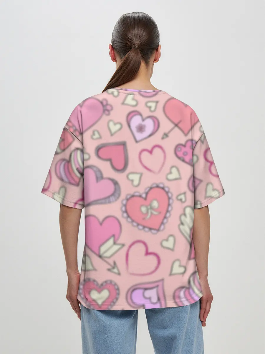 Женская футболка оверсайз / Я ТЕБЯ ЛЮБЛЮ | I LOVE YOU