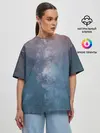 Женская футболка оверсайз / Космос