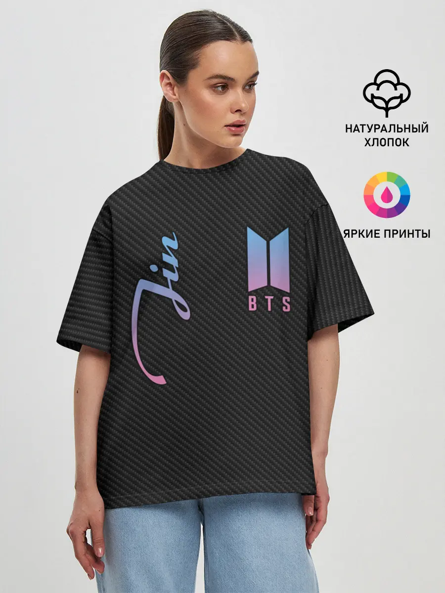 Женская футболка оверсайз / BTS Jin
