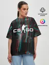 Женская футболка оверсайз / CS:GO Glitch