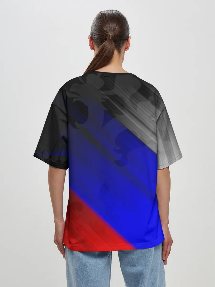 Женская футболка оверсайз / РОССИЯ