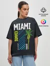Женская футболка оверсайз / Summer Miami