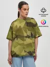 Женская футболка оверсайз / СОВРЕМЕННЫЙ КАМУФЛЯЖ